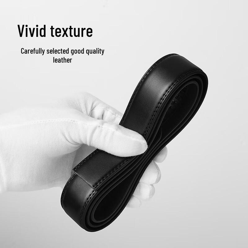 Septwolves Men's Automatic Buckle Leather Belt Strap