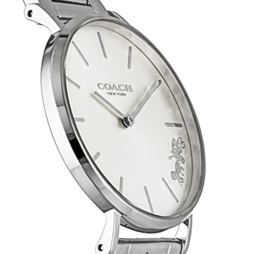 Coach Perry Watch, 36mm, Silver Dial, Quartz Movement, Water Resistant, Mineral Glass, 14503344, Women's, Silver