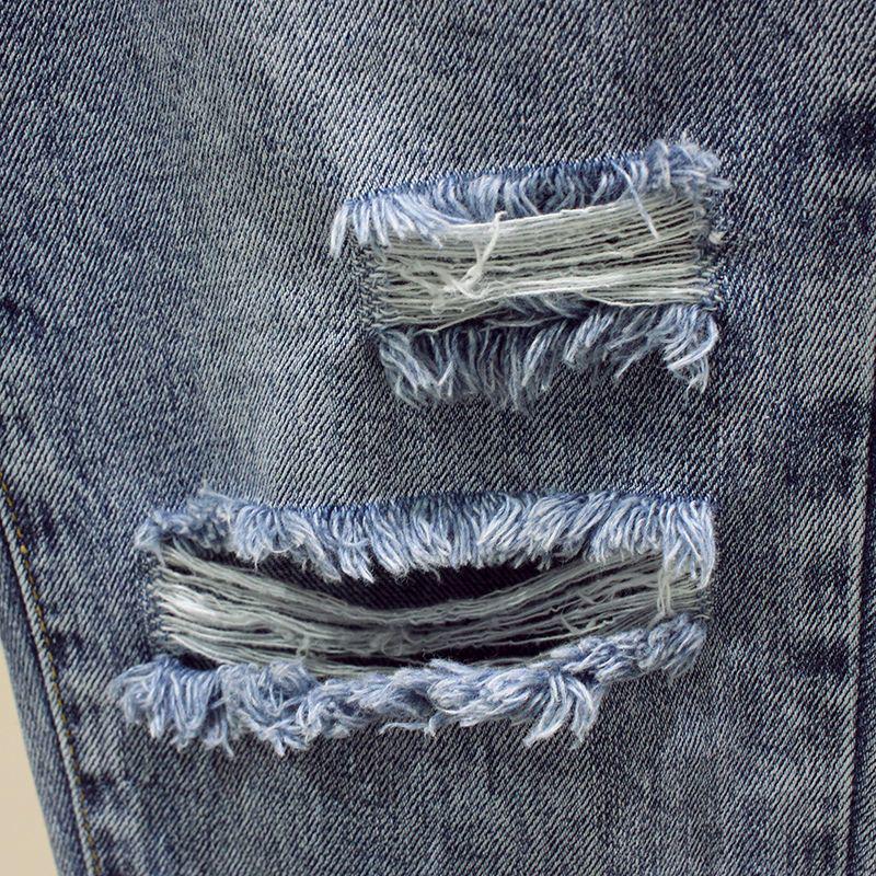 Women's High Waist Loose Harem Jeans - Slimming Ripped Straight Leg, Trendy Spring/Autumn 2025