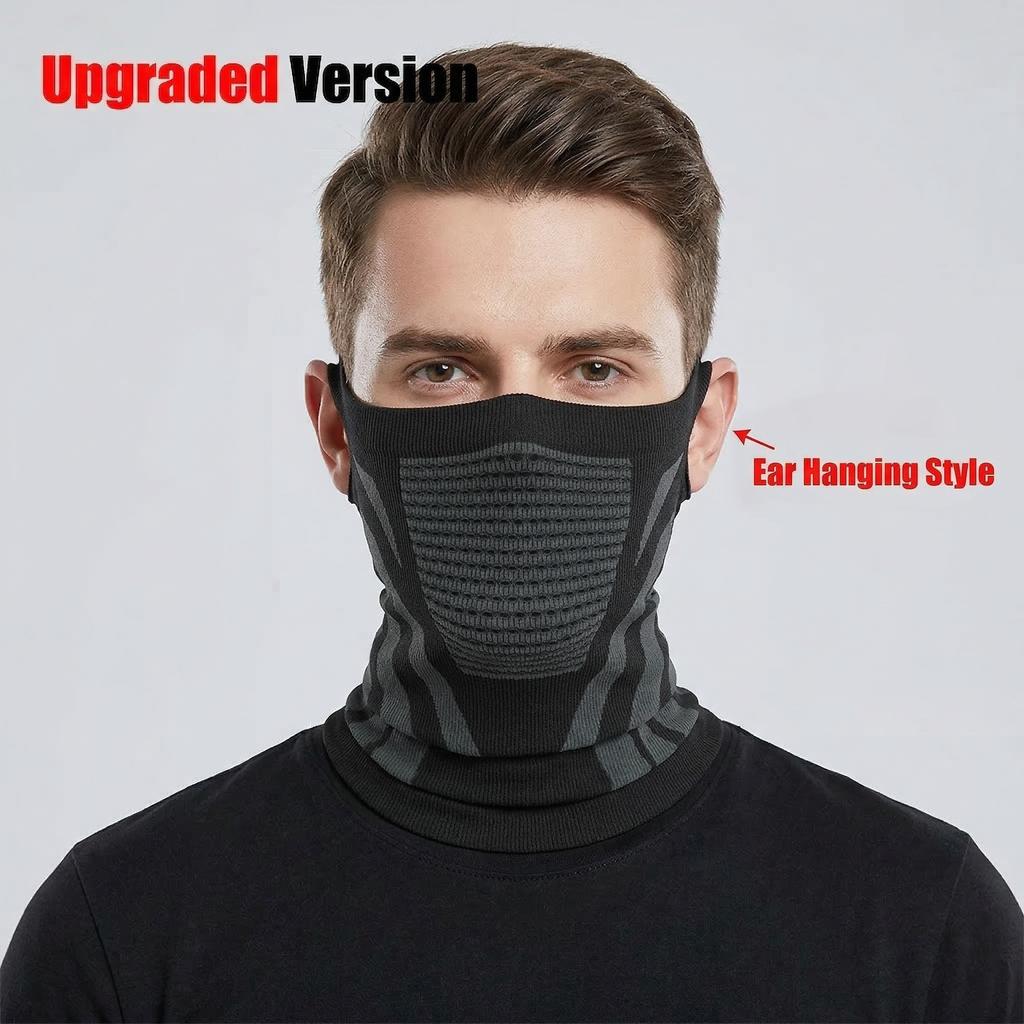 Winter Men Women Warm Skiing Mask Scarf Elastic Breathable Half Face Mask For Cycling Outdoor Sports Running Hiking Fishing