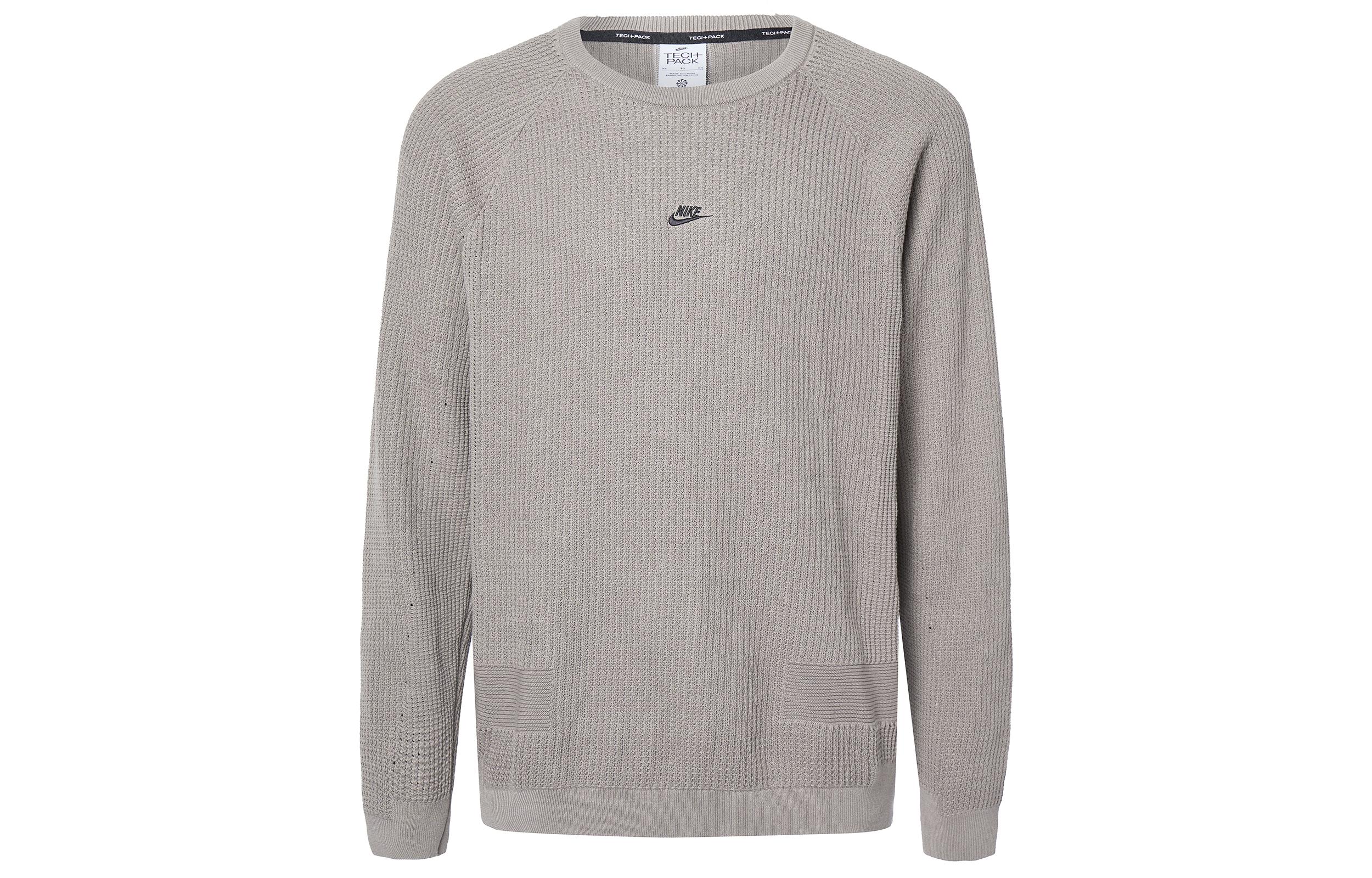 Nike Sweatshirts Men s Brown Crew Neck Moderate Regular DN3618-087 XXL