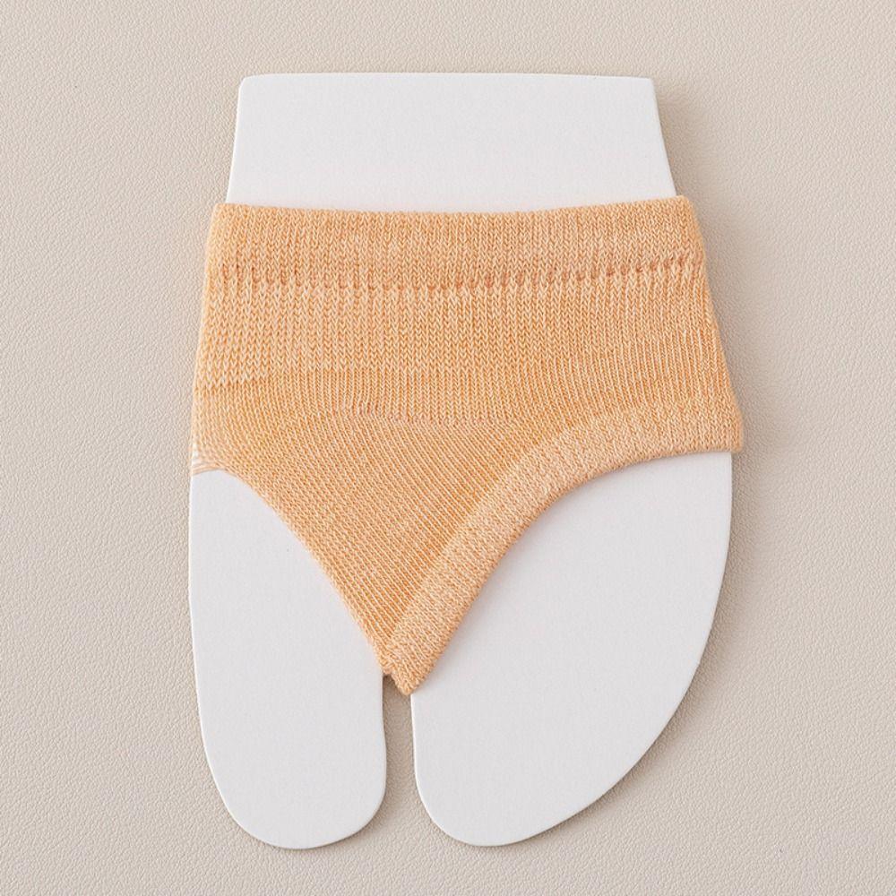 Solid Color High Heels Forefoot Pad Socks Cotton Flip-flop Toe Socks New Boat Socks