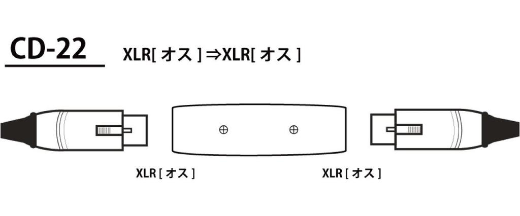 TECH Conversion Plaque XLR (male) XLR (male) CD-22