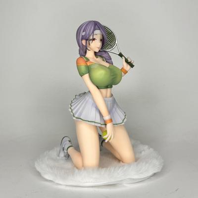 Animation Two-dimensional Beautiful Girl, Do You Want To Do It Again? Tennis Girl Figure Desktop Chassis Ornament for Gifts