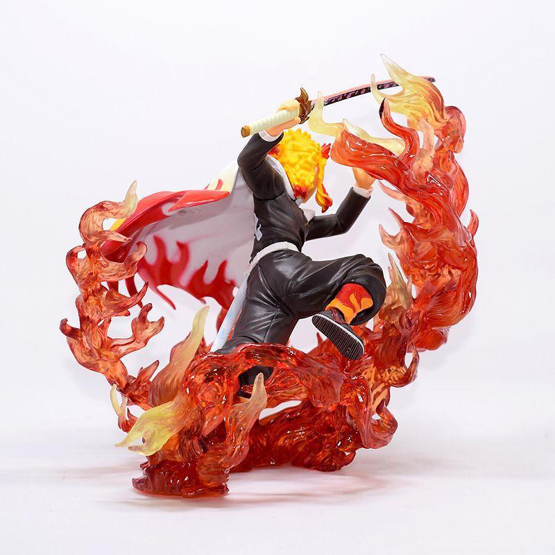 Rengoku Kyoujurou Figurki 18cm Demon Slayer Figurka Anime Gk Kolumna Płomienia Zapalenia Model Kyoujurou Figurki Akcji Lalki Zabawki