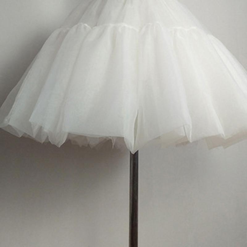 Women's Crinoline Petticoat Tutu Skirt Ball Gown Short Half Slips Multiple Layers Underskirt for Wedding Bridal Dress
