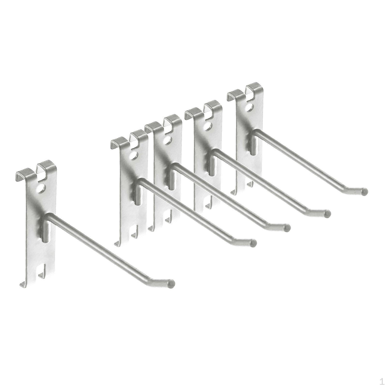 

5 многоцелевых настенных крючков, сетка для демонстрации аксессуаров для кухни, заднего двора, мастерской silver 10cm