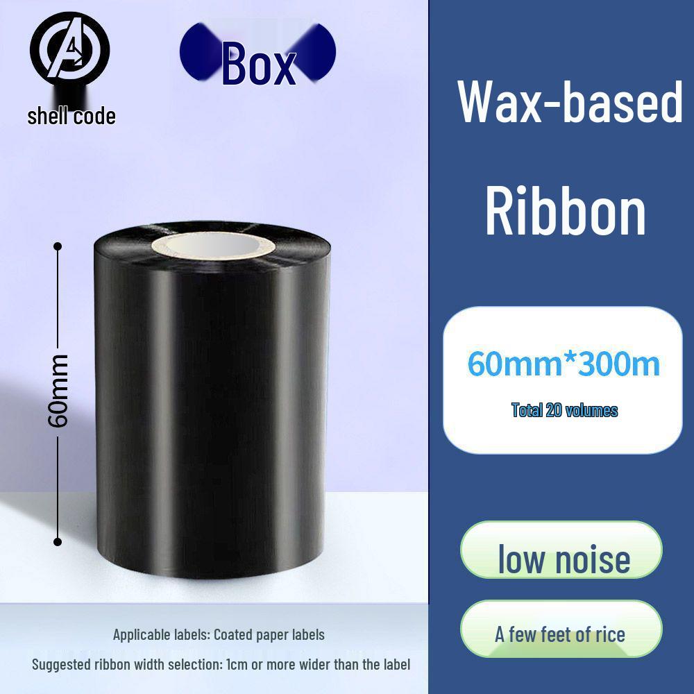 

High-Quality Mixed Wax-Resin Carbon Ribbon Box for Universal Label Printing