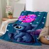 1pc Stitch Printing Blanket - Soft, All-Season Throw for Office Blanket,  | Personalized Gift with Adorable Cartoon Design