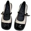 Design sense niche small leather shoes British style French retro small fragrant style leather shoes Mary Jane shoes single shoes early spring women's