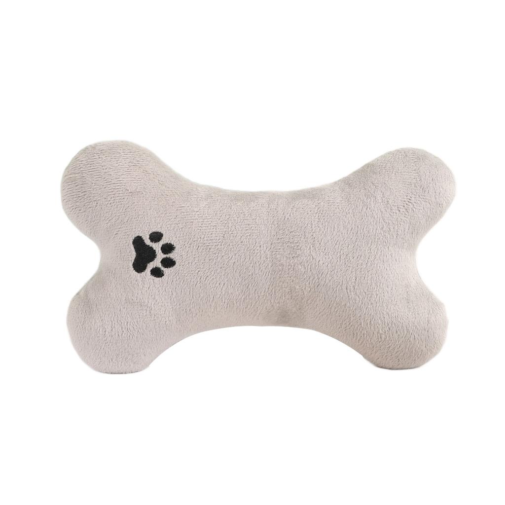 Pet Pillow Chew Toy - Bone Shape Plush Dog Cat Toy, Non-Toxic Soft Chew Resistant Pillow Toy for Puppies Kittens,