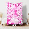 1pc Blanket Thriller Manga Junji Ito Tomie0 Print Design, Lightweight Blanket for Sofa, Bed- Soft &Warm, Gift for All Seasons like Christmas, Hallowee
