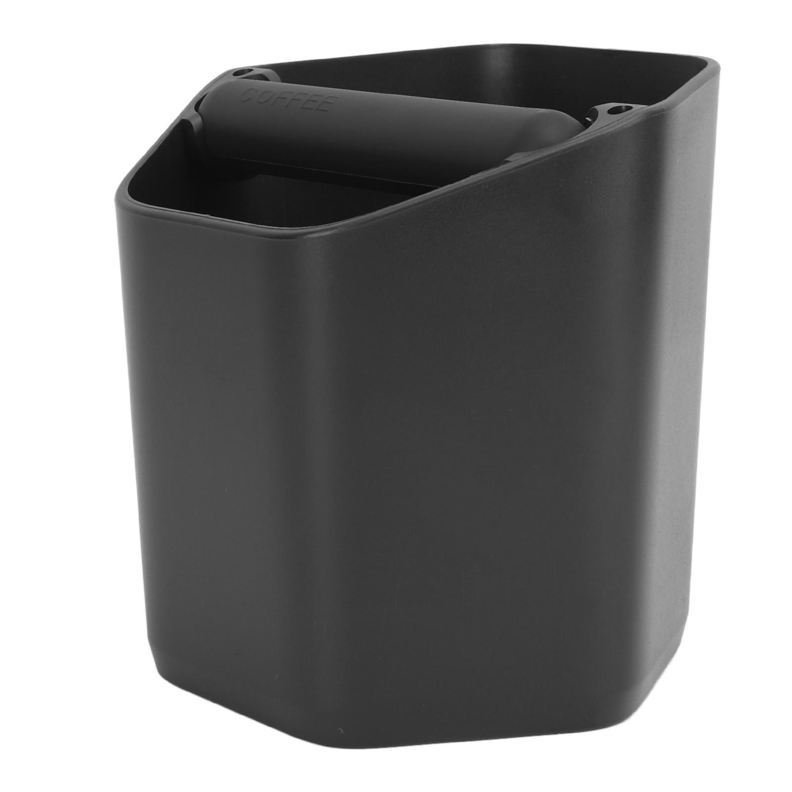 

Coffee Knock Box Large Capacity Coffee Grounds Knock Box with Knock Bar and Nonslip Base Black чёрный
