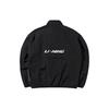 Li Ning New York Fashion Week Serie Stehkragen Lockere Sportjacke Herrenjacke Schwarz AJDP653-1