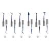 GDC Composite Instrument Blue Titanium - Set Of 6 In Pouch (CIBS6)