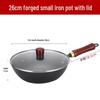Zhi Shi Mini Hand-Forged Wrought Iron Skillet, 26cm with Lid