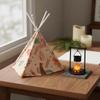 Dollhouse Teepee Tent Realistic Design Miniature Camping Set Fake Fire Decoration Creative DIY Resin Campfire Prop