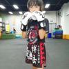 Kids Adult Muay Thai Shorts MMA Boxing Training Set Quick Dry Breathable