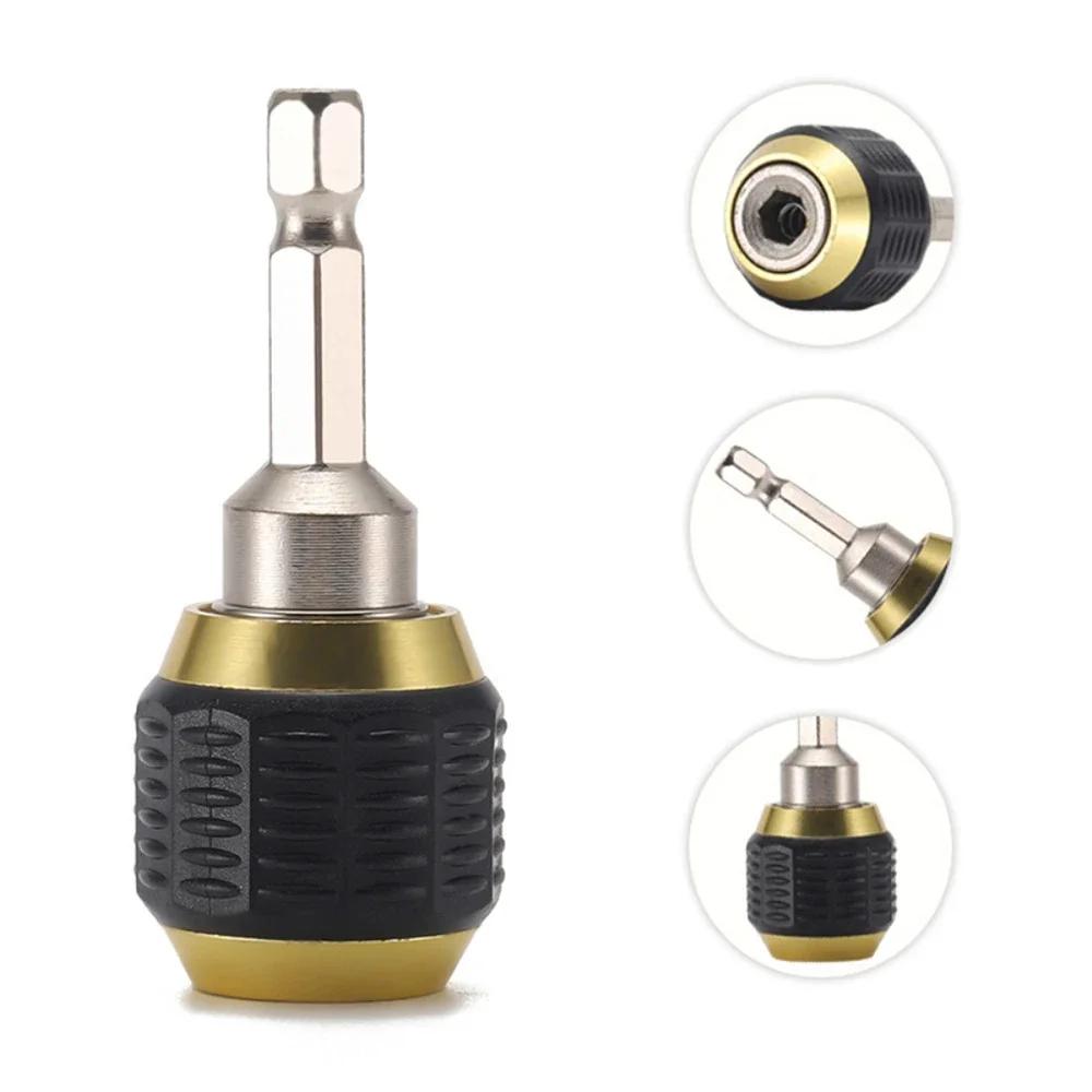 1 4 Inch Hex Handle Big Head Pop Up Quick Release Self Locking Adapter Electric Drill Driver Bit Extension Rod