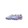 Nike Tiempo Legend 10 Synthetic Leather Comfortable Versatile Trendy Kids Football Shoes Kids Football Shoes Purple DV4349-402