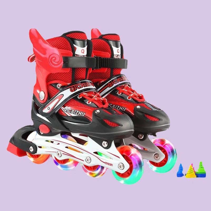 Jingxin Professional Inline Skates with Protective Gear Set S
