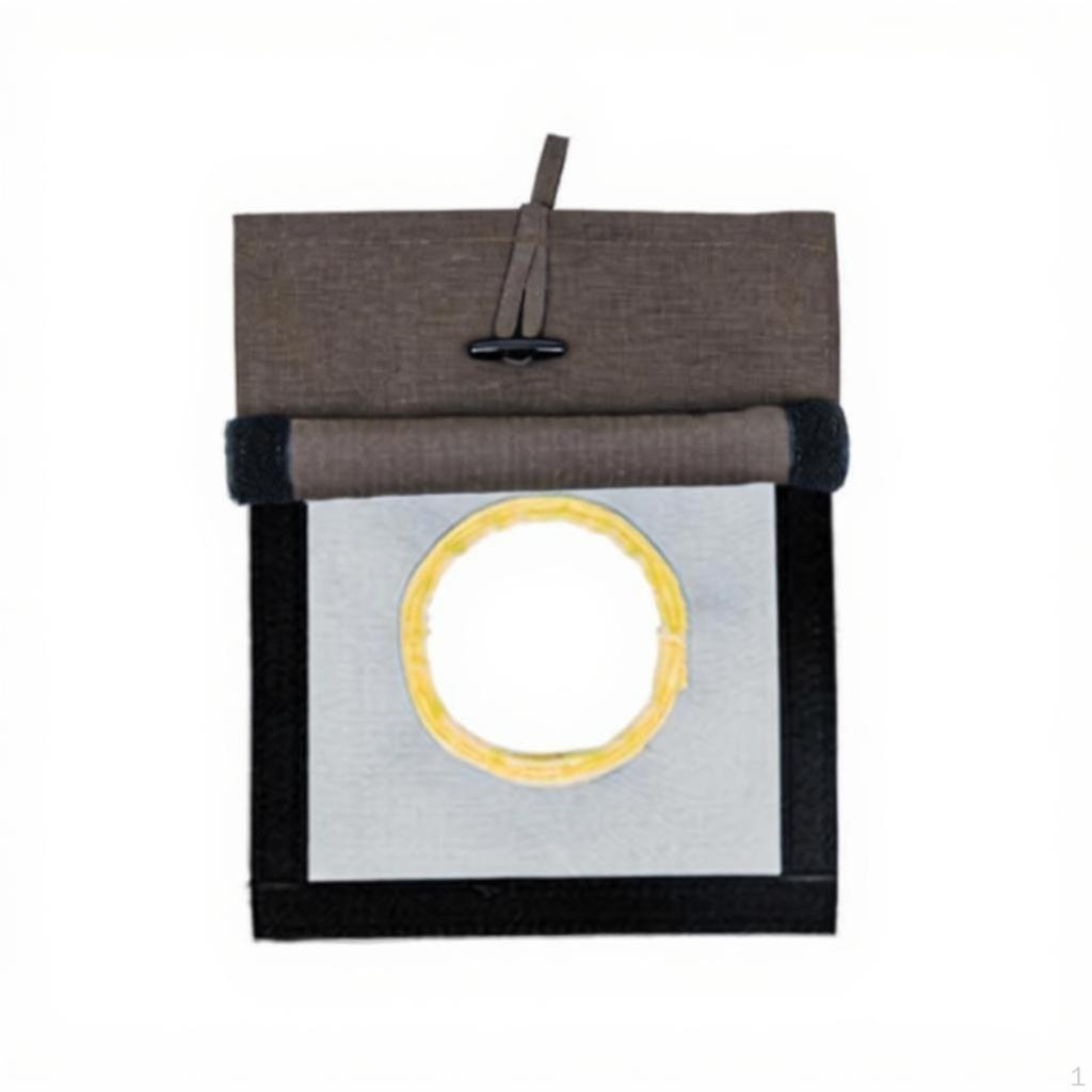 Camping Stove adapter Kit, HeatResistant Canvas, Outdoor Tent Accessory Black