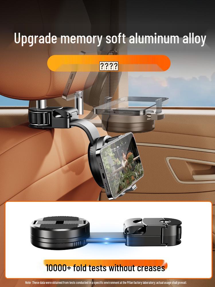 Car Rear Seat Phone Holder & Headrest Hook - Watch TV On-the-Go
