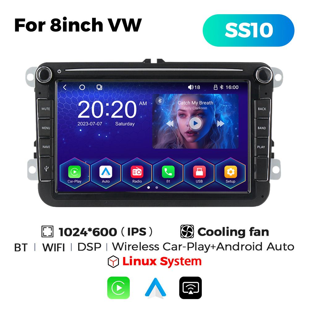8 Inch Linux System Car Radio Multimedia Video Player For Volkswagen/Golf/Polo/Tiguan/Passat/b7/b6/SEAT/leon/Skoda/Octavia 2Din