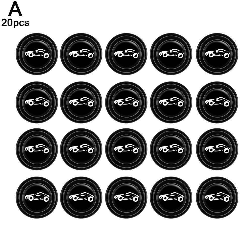 

20 шт. противоударные силиконовые накладки на двери автомобиля, универсальные противошумные буферные прокладки, противоударные наклейки на двери, звукоизоляционные накладки чёрный
