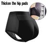 Women's Mid-Rise Thickened Panties Seamless Butt-Lifting with Padded Buttocks Enhanced Buttocks and Hips Padded for a Perky Bottom