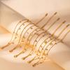 Europäisches Luxus-Edelstahl-Vierblättriges Klee-Diamant-Armband für Damen