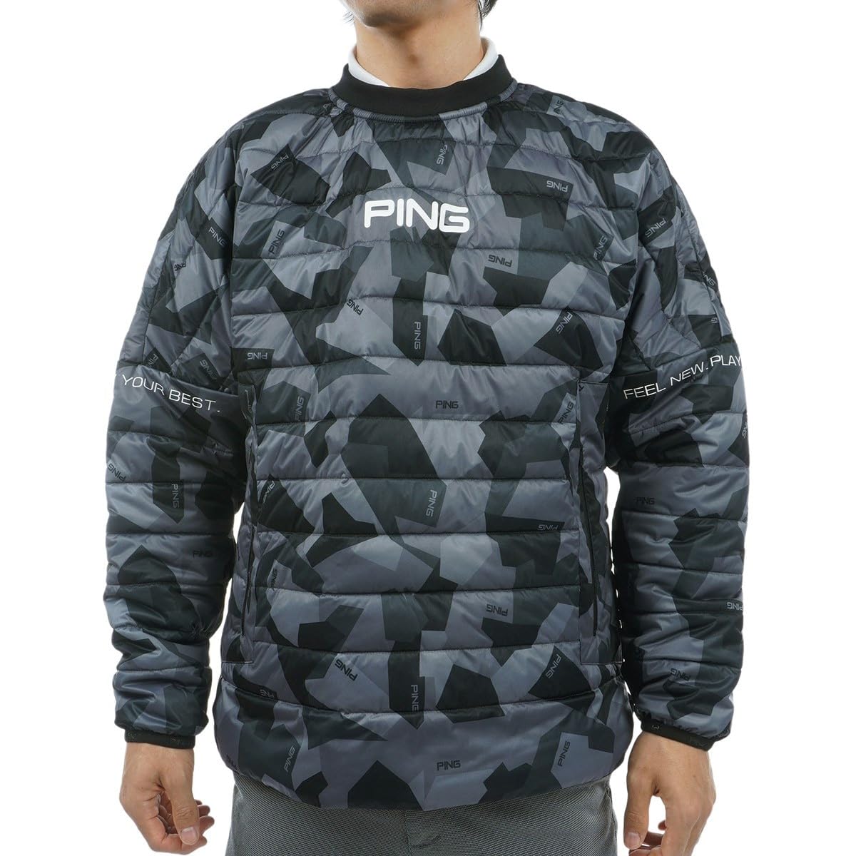 

[Ping Apparel] Мужская утепленная куртка Sneed (Камуфляжный рисунок «Аризонский камень», стрейч) Гольф 621-3220007 011Черный (Шаблон) M