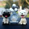 Bulldog Bobblehead Car Ornament | Cute Resin Dashboard Decor