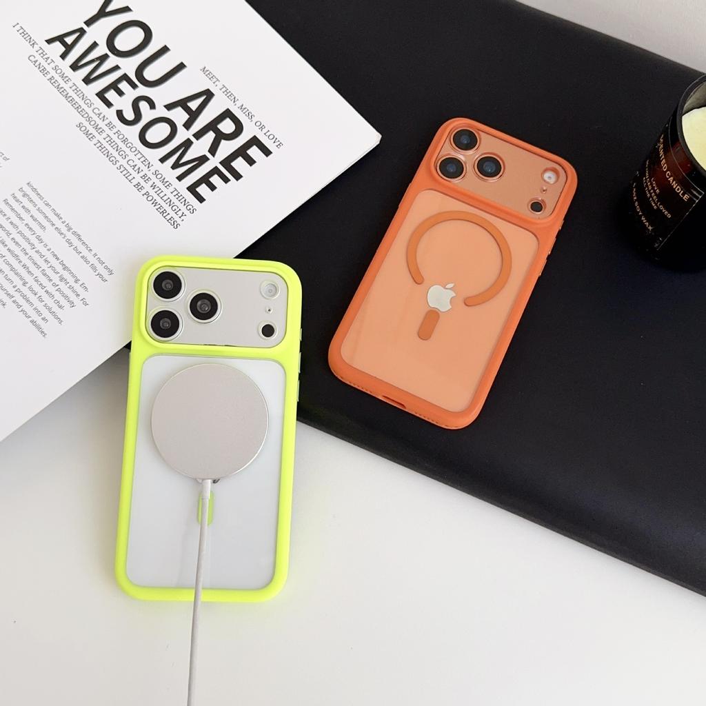 Applicable to iPhone11promax mobile phone case crystal transparent anti-yellow magnetic attraction Apple 11 fine hole lens all-inclusive case
