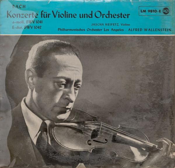 10inch Record JOHANN SEBASTIAN BACH , JASCHA HEIF - Konzerte für Violine und Orchester LM9810E RCA Germany Classical Used