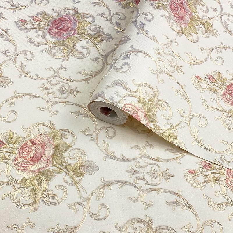 

Американские Пасторальные Цветочные Обои Гостиная Спальня ТВ Фон Ремонт Европейская Роскошь Домашнее Украшение Стен 0. 53x9.2m светло-желтого