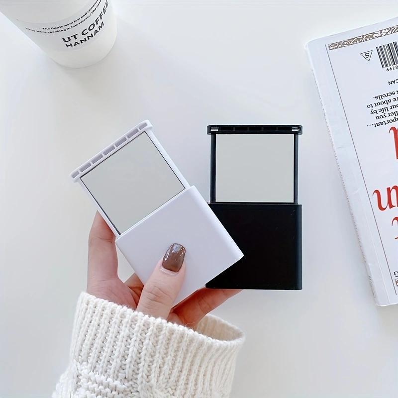 1PC Kreativer Mini-Handheld-Make-up-Spiegel Tragbarer Spiegel-Telefonständer