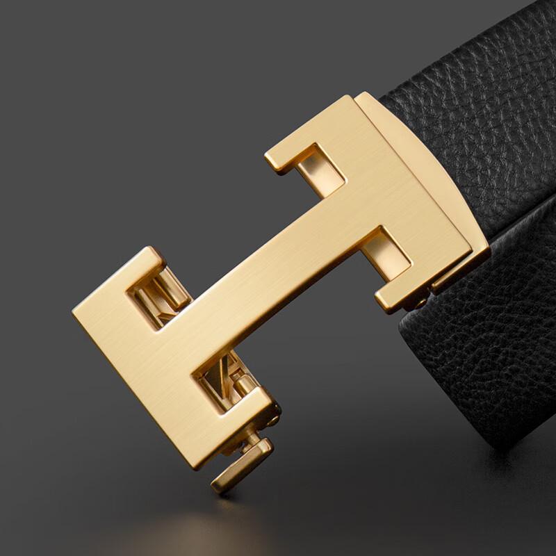 COW Heren Echt Leer Automatische Gesp Riem