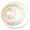 10Pcs Dreamcatcher Accessories DIY Metal Ring 35Mm Smooth Round Hoop for Craft Yarn Thong Mandala Plant Hanger Decor