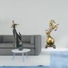 Tabletop Rack Home Bar Decoration Women Shaped Stable Organizer Single Bottle Horse Statue Art