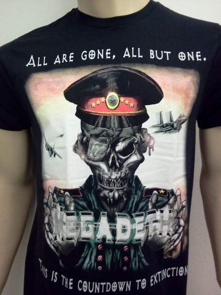 MEGADETH Мужская Футболка Бесплатная Доставка Размер S,M,L,XL,2XL Футболка Группы Унисекс Футболка XL