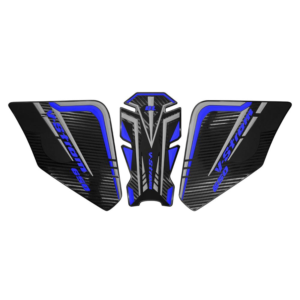 For V STROM DL 650 DL DL650 VSTROM 650XT Motorcycle Side Fuel Tank pad Protector Stickers Decal Gas Knee Grip Traction Tank Pads