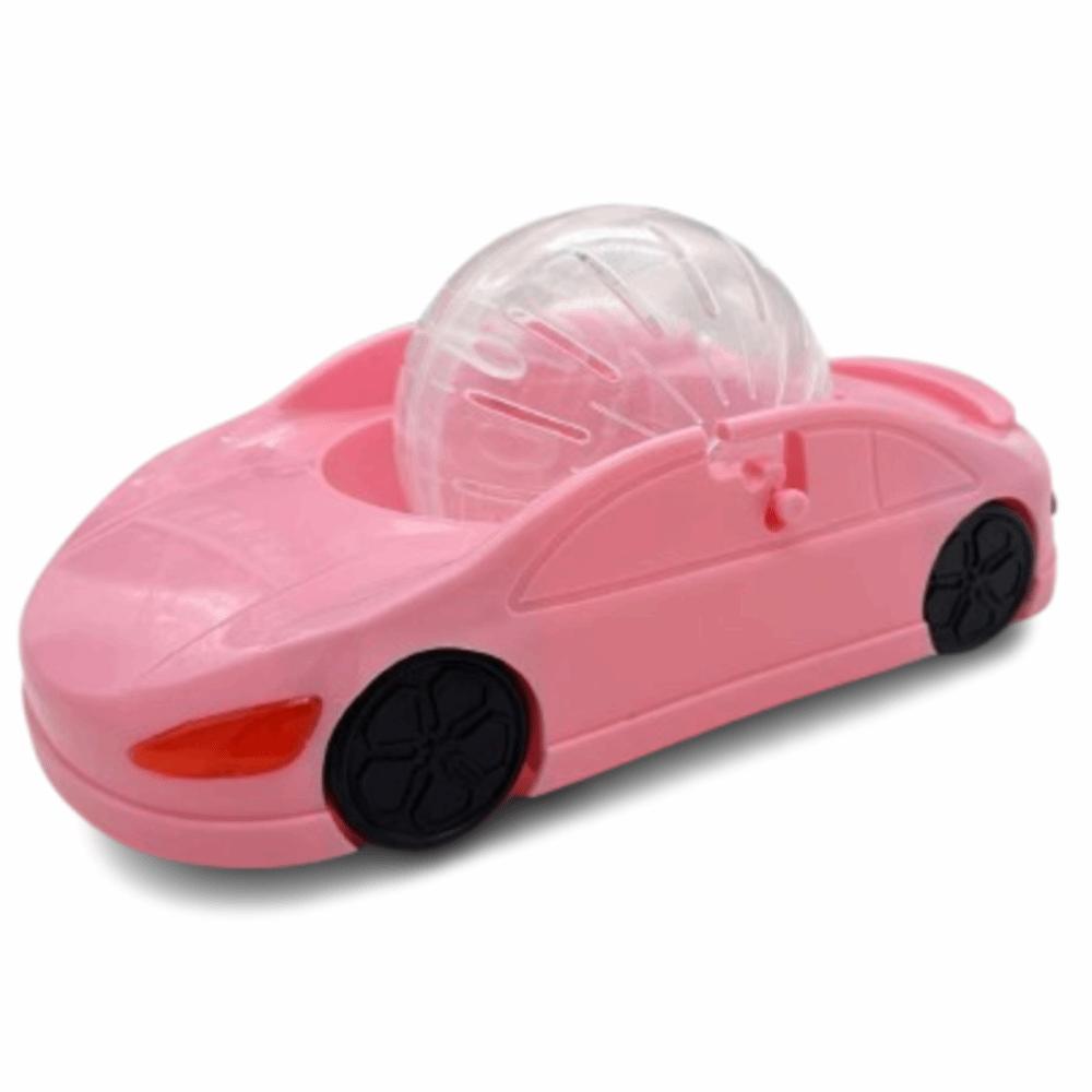 

Очень большая игрушечная машинка для маленьких питомцев, прозрачный шар, игрушка для бега для хомяков и маленьких питомцев розовый