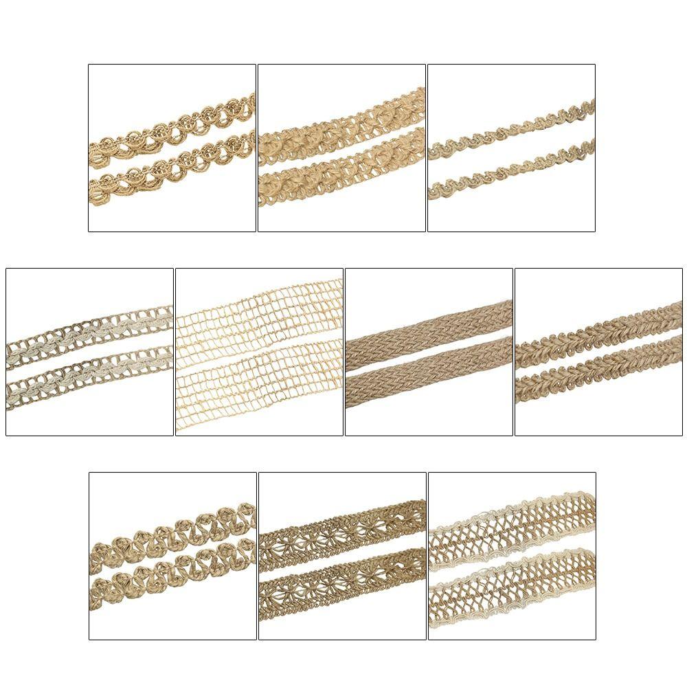 10 Meter Burlap Ribbons Handicraft Weavin Jute Yarn Retro Jute Burlap Ribbons  DIY Arts