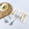 A Pack of 4 Hollow Butterfly Hairpins, Each Measuring 2.56 Inch