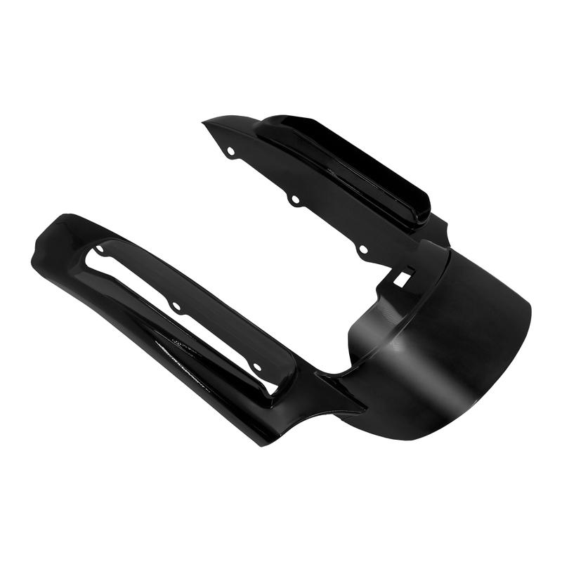 Motorcycle Rear Fender Extension Fascia Filler Panel Black For Harley Touring Road King Street Electra Glide Ultra Limited 14-21