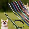 Reflective Nylon Dog Leash and Adjustable Collar Set