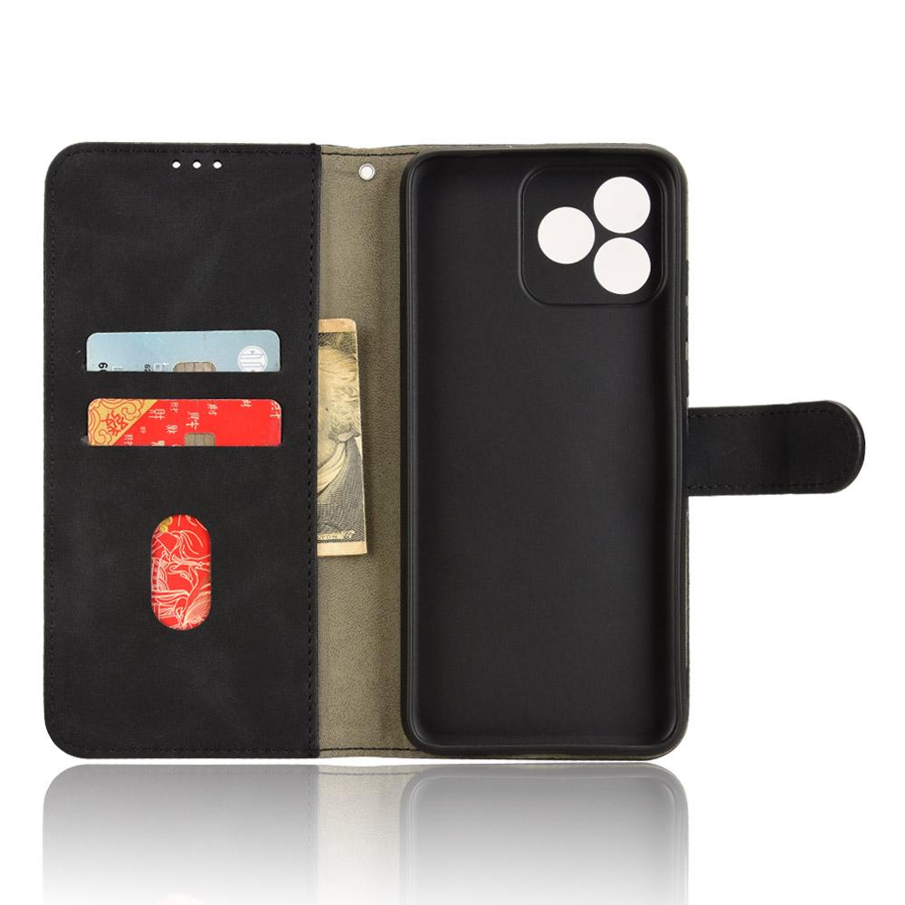 For Oukitel C53 Leather Case Skin-Feel Anti-Drop Wallet Flip Phone Cover