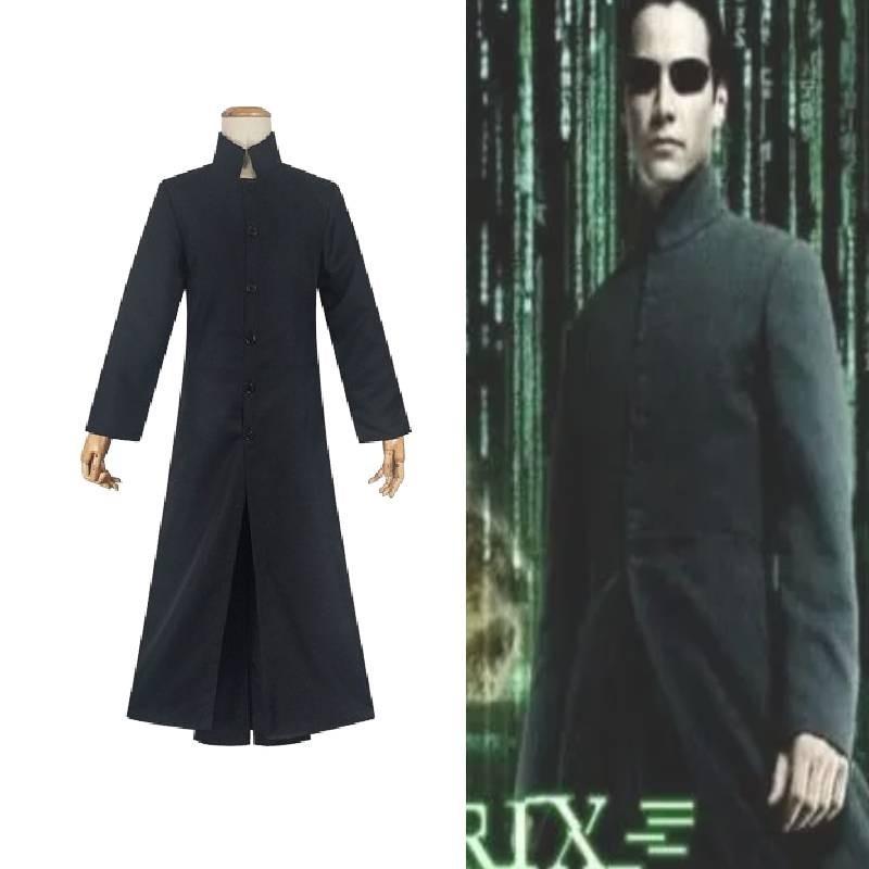 Film Matrix Kostium Cosplay Neo Kurtka Wiatrówka Kostium na Halloween