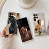 Horses Galloping Animal Painting Phone Case For Samsung Galaxy S24 S23 Ultra 5G S22 S20 Plus S21 FE Clear Case Cover Horse Funda